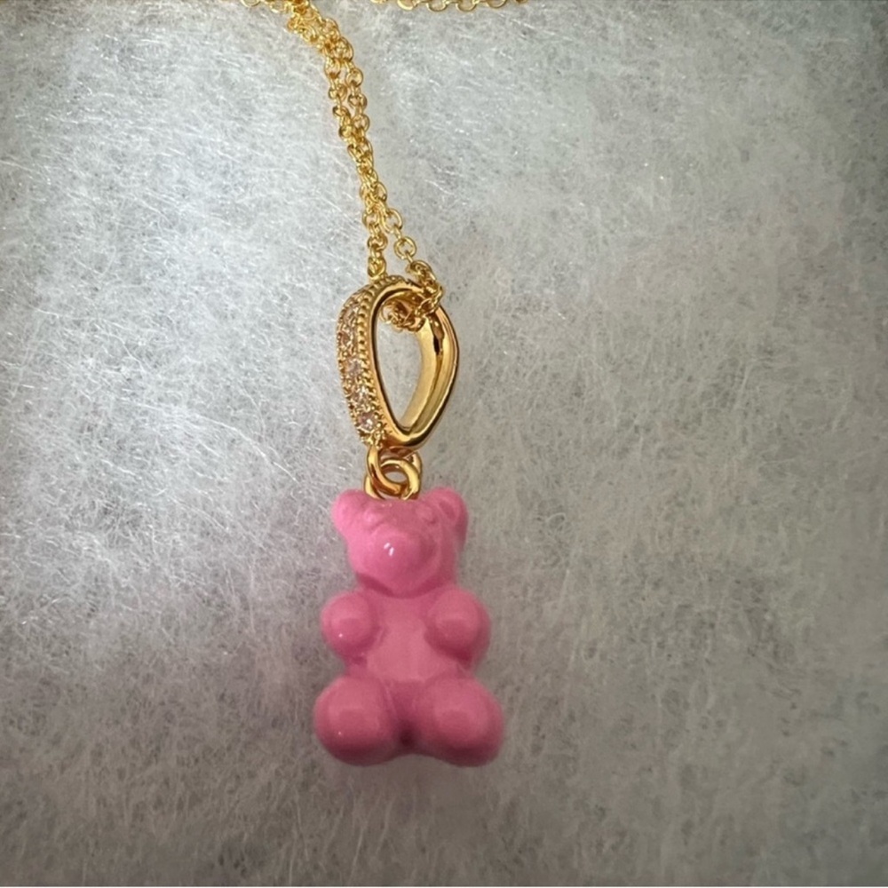 Crystal Haze Nostalgia Bear Pendant Necklace - Picture 5 of 7